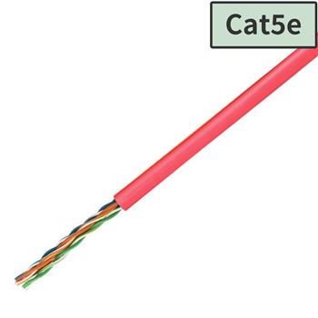 【国内メーカー】Cat5e LANケーブル 300m (レッド)