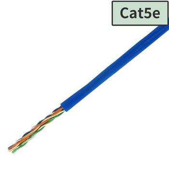 【国内メーカー】Cat5e LANケーブル 300m (ブルー)