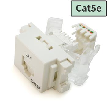ツールレス Cat5e モジュラージャック