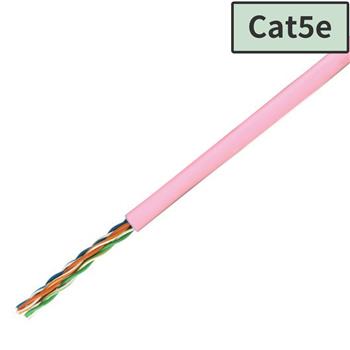 【国内メーカー】Cat5e LANケーブル 300m (ピンク)