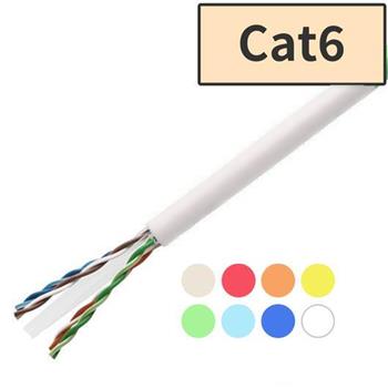 【直送品】Cat6 LANケーブル 300m (ホワイト)