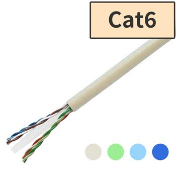 【直送品】【国内メーカー】Cat6 LANケーブル 300m (アイボリー)
