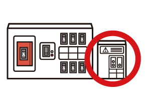 感震ブレーカー分電盤タイプ（後付型）