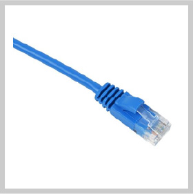 Cat6AスリムLANケーブル スカイブルー