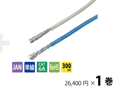 Cat6ALANケーブル300m